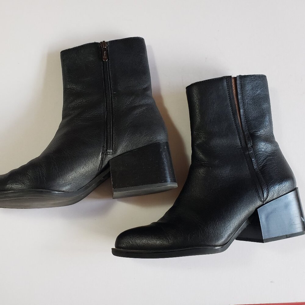 Sam Edelman  Black Leather Boots - 8.5 M